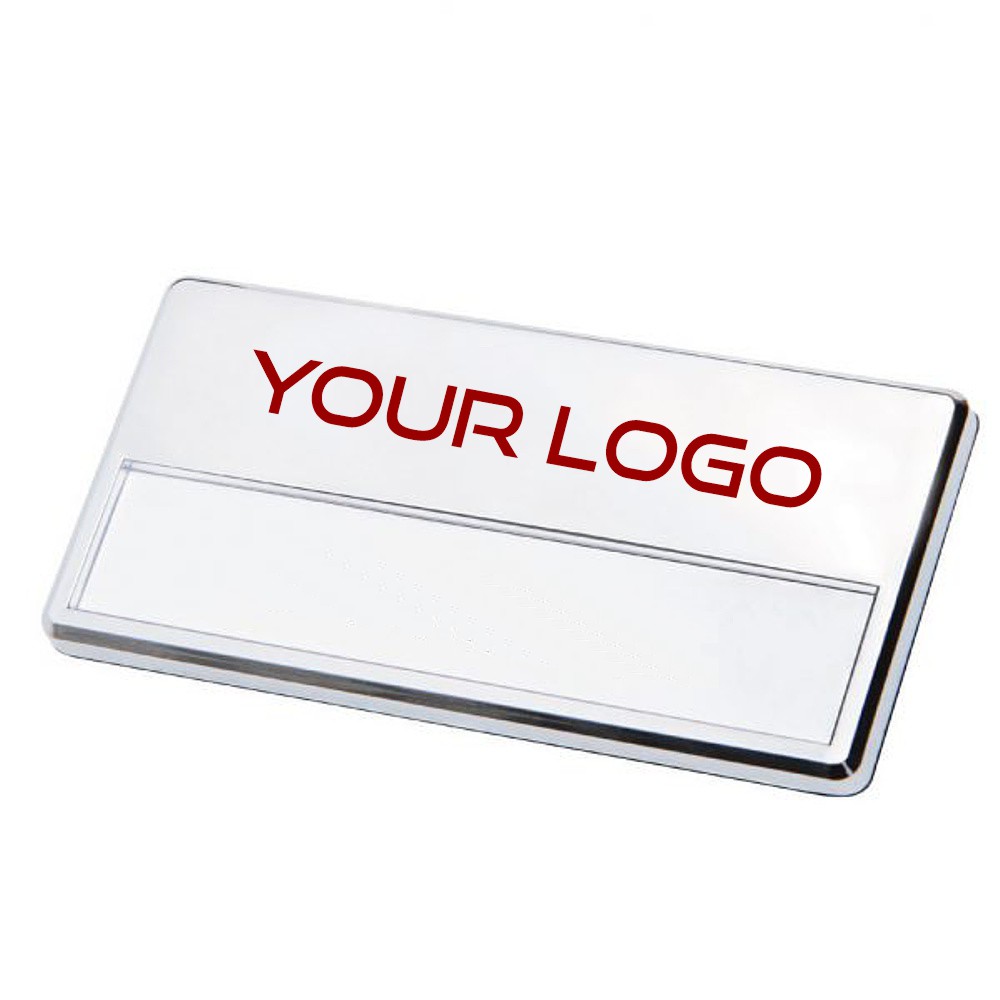 Porta badge targhetta porta nomemagnetico personalizzabile con logo