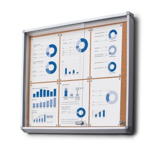 Bacheca Linea Sughero con ante scorrevoli – Image 1