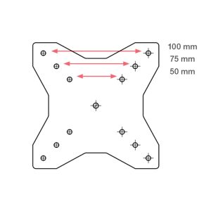 Supporto monitor universale VESA fino a 22" - immagine 4