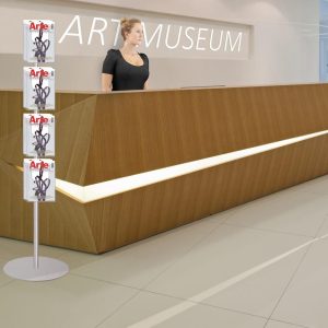 Espositore portadepliant monofacciale a 4 tasche A4 EASY – Image 2