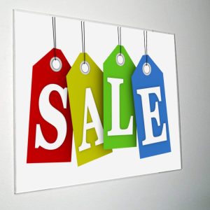 Portavvisi da vetro in acrilico ripiegato A6 orizzontale (15 x 10 cm.) – Image 1