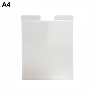 Vertical A4 replacement pocket for notices on support bar - Image 1