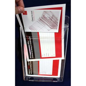 Portadepliant da parete a 1 tasca formato A4 da esterno - immagine 2