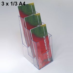 Portadepliant da parete 3 tasche 1/3 di A4 – Image 1