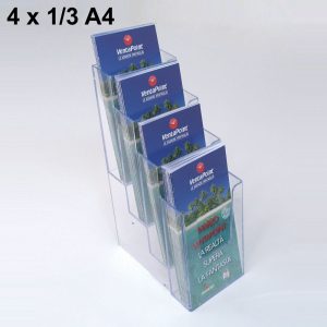 Portadepliant da parete 4 tasche 1/3 di A4 – Image 1