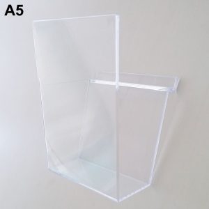 Tasca di ricambio A5 per portadepliant con barra di supporto - immagine 1