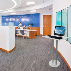 Tavolino promozionale help-desk con doppio montante - immagine 2