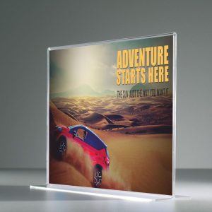 Portavvisi da banco bifacciale A3 orizzontale - immagine 1