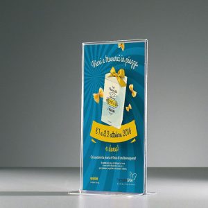 Portavvisi da banco bifacciale A6 verticale (10x15 cm.) - immagine 1