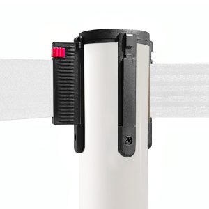 Colonnina segnapercorso TENDILINEA BIANCO di 15 kg con nastro bianco di 3 metri - immagine 2