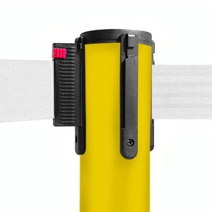 Colonnina segnapercorso TENDILINEA GIALLO di 15 kg con nastro bianco di 3 metri - immagine 2