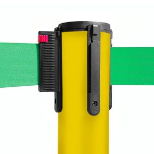 TENDILINEA GIALLO stanchion with 3 meter green tape - Image 2