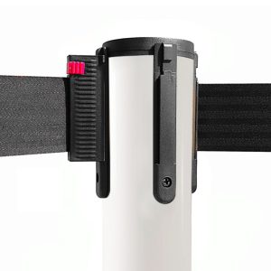 Colonnina segnapercorso TENDILINEA BIANCO di 15 kg con nastro nero di 3 metri - immagine 2