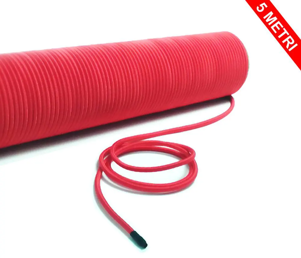 cordino elastico rosso colonnine segnapercorso museum 5 metri