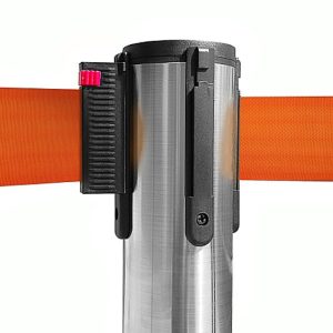 Colonnina segnapercorso TENDILINEA SILVER lucida di 15 kg con nastro arancione di 3 metri - immagine 2