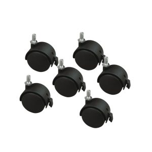 Kit ruote con freno per parete divisoria doppia - immagine 1