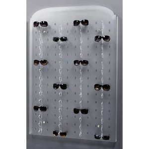Présentoir mural satiné pour 60 paires de lunettes