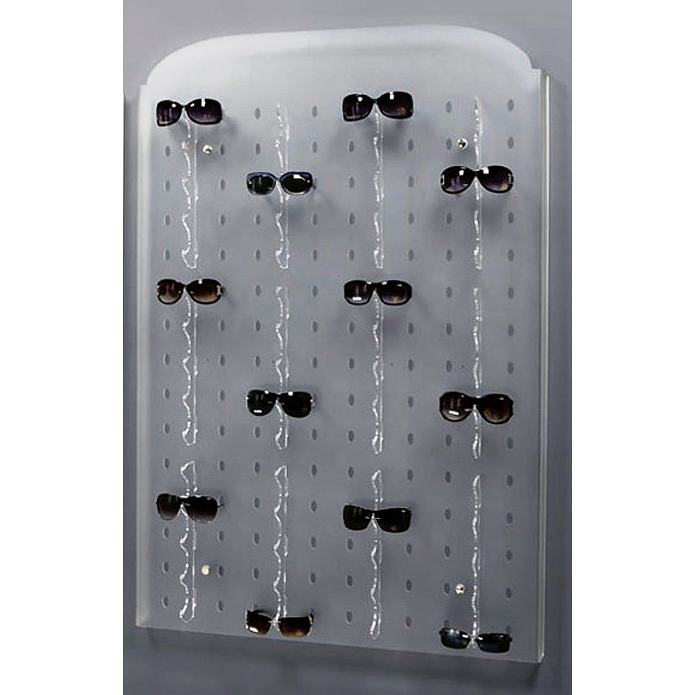 Présentoir mural satiné pour 60 paires de lunettes