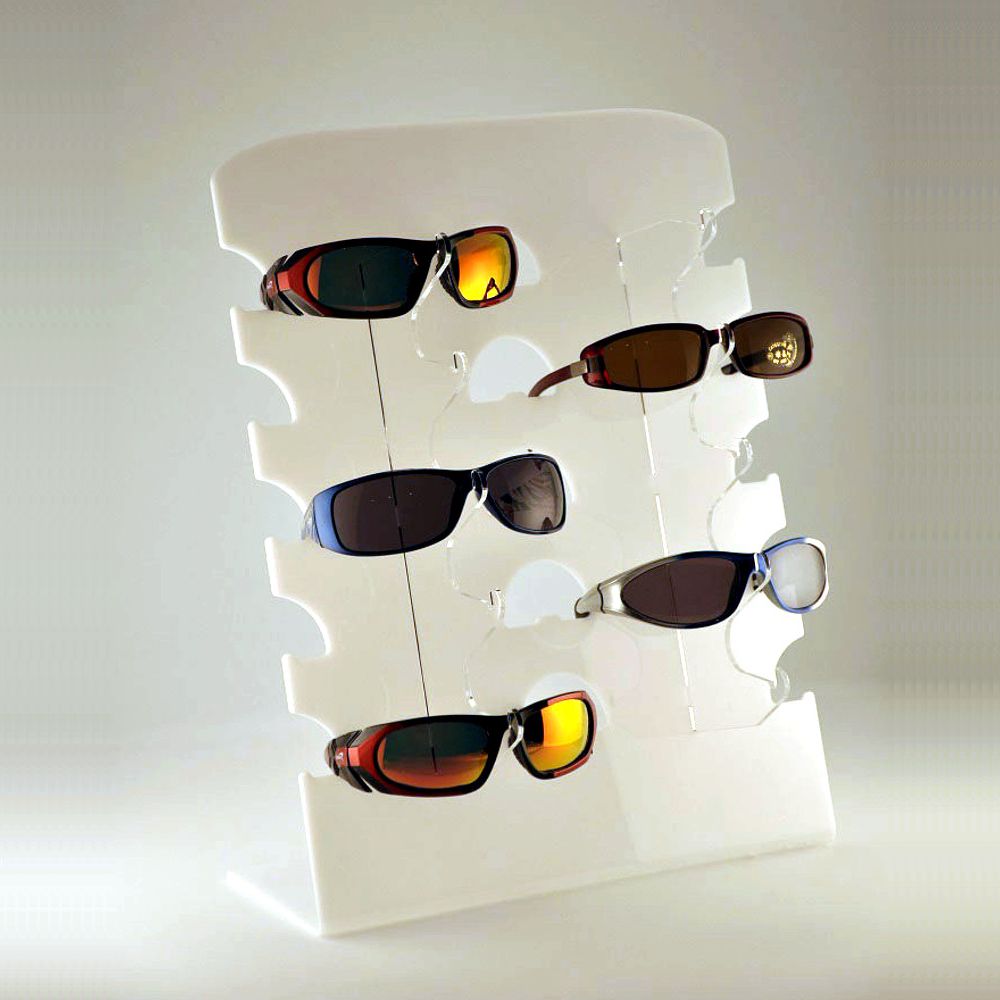 Présentoir de comptoir pour 12 paires de verres