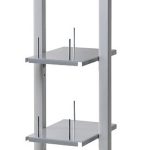 espositore pubblicitario 3 ripiani porta cataloghi doppia cornice a3