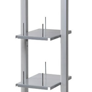 espositore pubblicitario 3 ripiani porta cataloghi doppia cornice a3