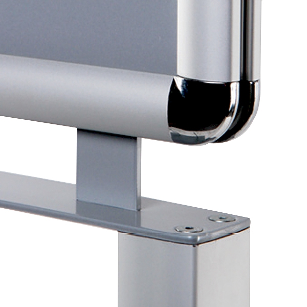 espositore pubblicitario 3 ripiani porta cataloghi doppia cornice a3 dettaglio2