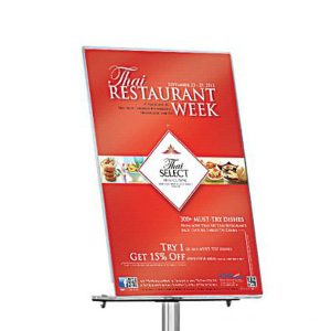 Tasca di ricambio formato A4 per portavvisi a piantana (SLV08) - immagine 1