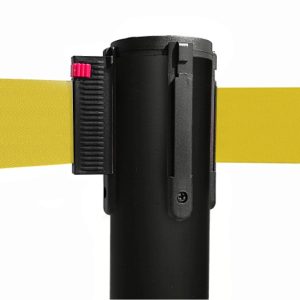 Colonnina segnapercorso BLACK con nastro giallo - immagine 3