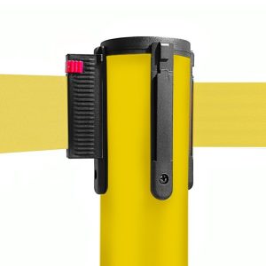 Colonnina segnapercorso TENDILINEA GIALLO di 15 kg con nastro giallo di 3 metri - immagine 2