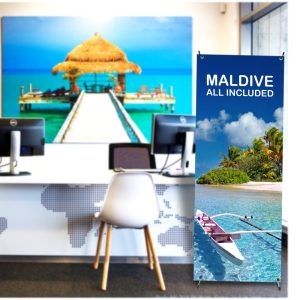 Espositore a X Portabanner 80x180 Stampa inclusa - immagine 2