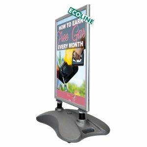 cornice a scatto bifacciale con base zavorrabile l2 web