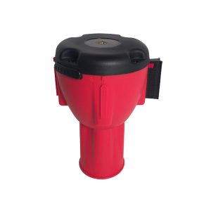 Aggancio rosso per cono con nastro rosso-bianco da 10 metri - immagine 3