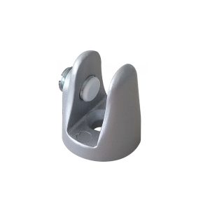 Attacco per targhe a bandiera in ottone finitura silver satinato - immagine 1