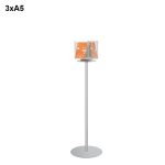 Espositore portadepliant piantana girevole 3 tasche A5 verticale 1