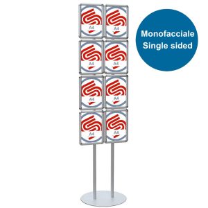 Cornice a scatto autoportante monofacciale 8 x A4 verticale - immagine 1