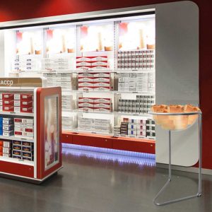 Bancarella espositiva con cesta in plexiglass 50 cm. - immagine 2