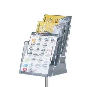 Tasca di ricambio formato 3 x A5 per portadepliant a piantana (SLV11) - immagine 1