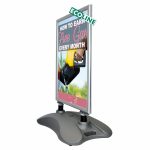 cornice a scatto bifacciale con base zavorrabile l2 web 1