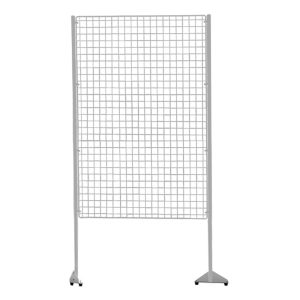 Parete espositiva con pannello a griglia metallica porta quadri 100x150 - immagine 1