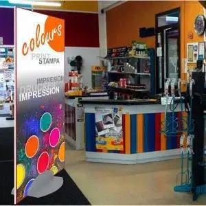 Sandwich totem 80x190 with metal base - Image 2