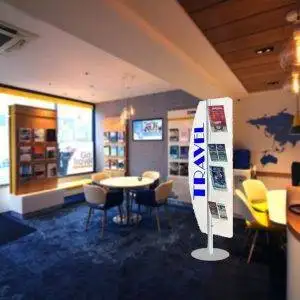 Floor Display with Flag, and 4 A4 pockets - Image 2