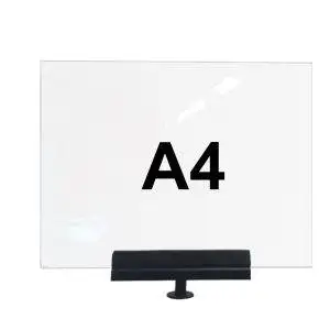 A4 horizontal notice-holder for stanchions of the MUSEUM line - Image 1