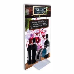 Totem Bifacciale Slim 90x190 In Sandwich Con Base In Metallo Astra - Image 1