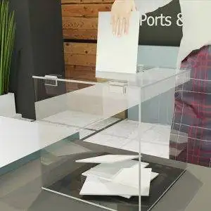 Urna portaoggetti in plexi trasparente - immagine 2