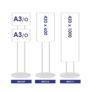 Mini totem da esterno con doppio montante - immagine 2