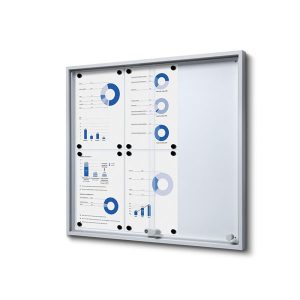 Bacheca Linea Slide con ante scorrevoli e profilo SLIM - immagine 1