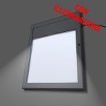 Panneau de menu extérieur A4 avec éclairage LED