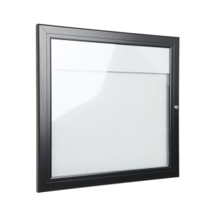 Bacheca porta menu esterno 2xA4 color nero con pannello personalizzabile