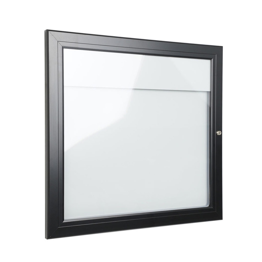 Bacheca porta menu esterno 2xA4 color nero con pannello personalizzabile