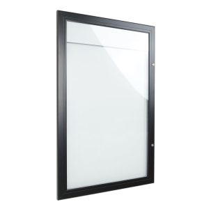 Bacheca porta menu esterno 4xA4 color nero con pannello personalizzabile